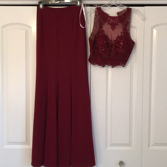 Prom Dress Color - wine -burgady - Picture 4 of 7